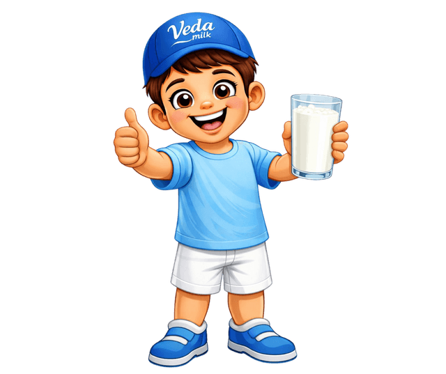 Vedu — the Veda Milk mascot